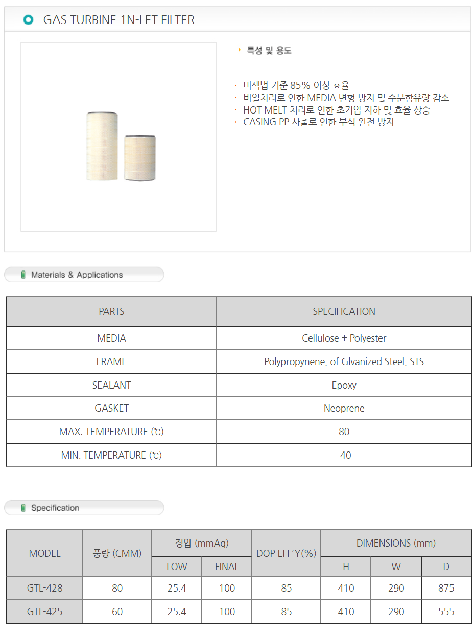 GAS TURBINE 1N-LET